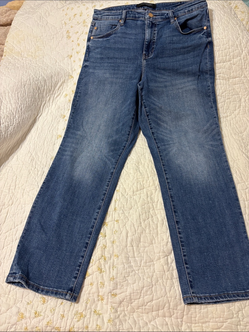 Liverpool Women's Medium Blue Straight-Leg Jeans